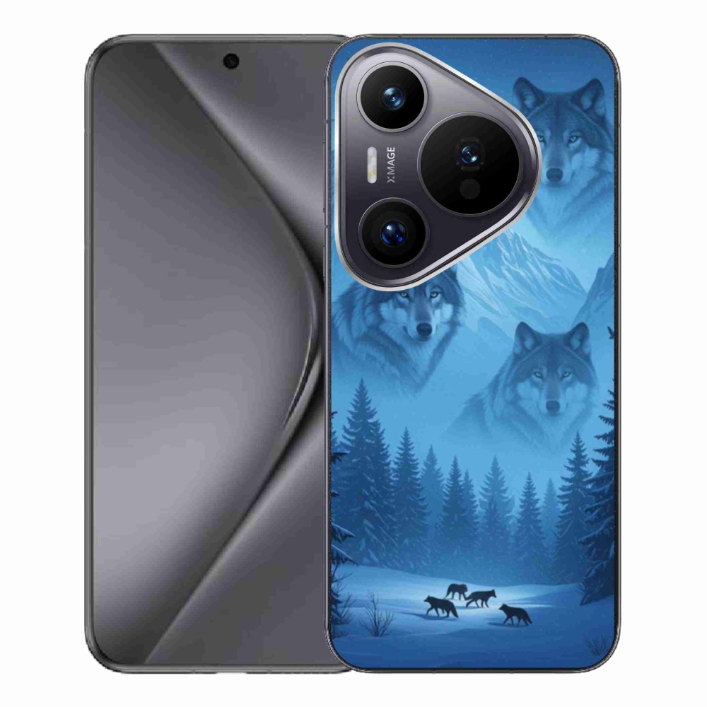 Gelový kryt mmCase na Huawei Pura 70 Pro - vlčí smečka