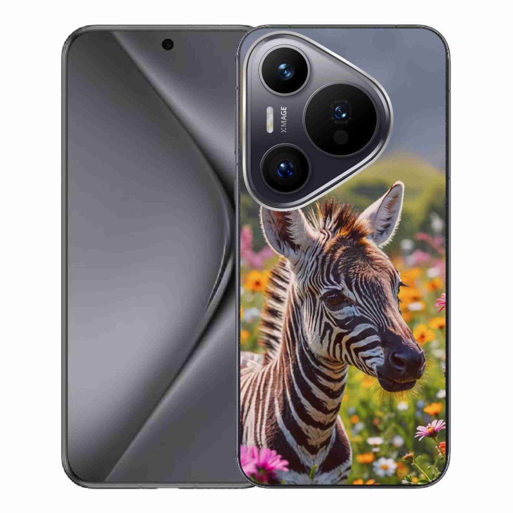 Gelový kryt mmCase na Huawei Pura 70 Pro - zebra na louce