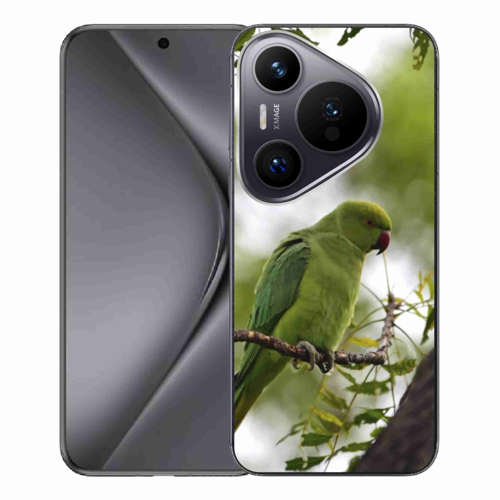 Gelový kryt mmCase na Huawei Pura 70 Pro - zelený papoušek