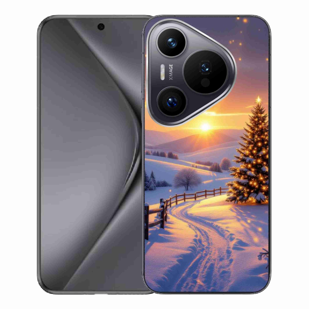 Gelový kryt mmCase na Huawei Pura 70 Pro - zimní krajina