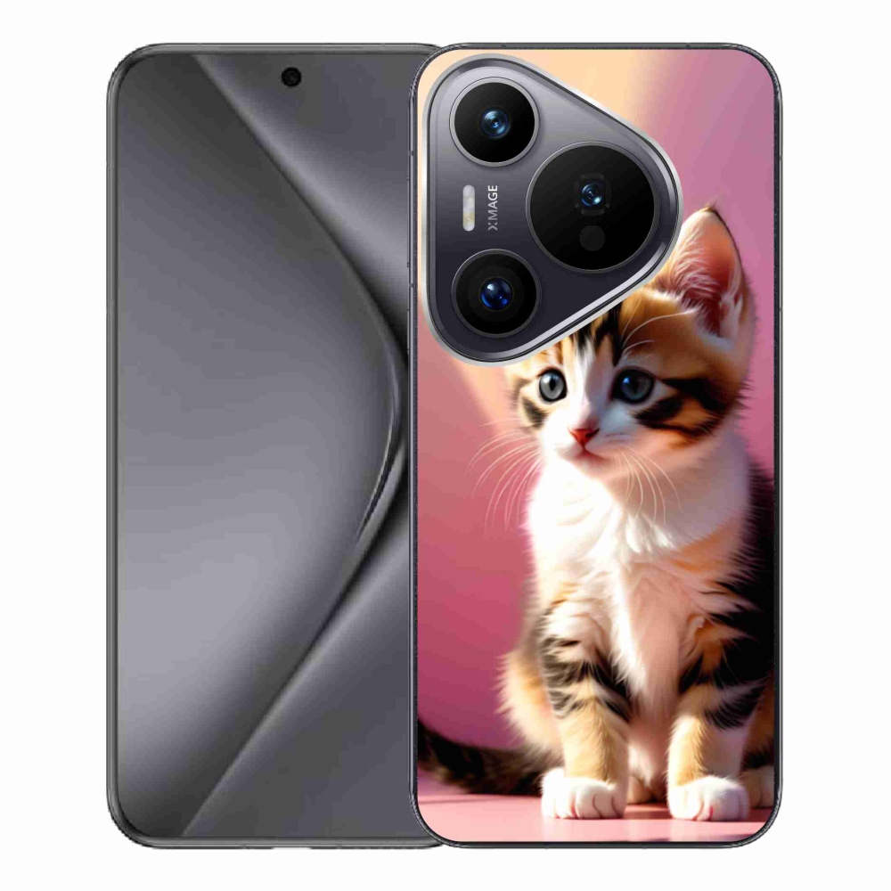 Gelový kryt mmCase na Huawei Pura 70 Pro - zvědavé kotě 2