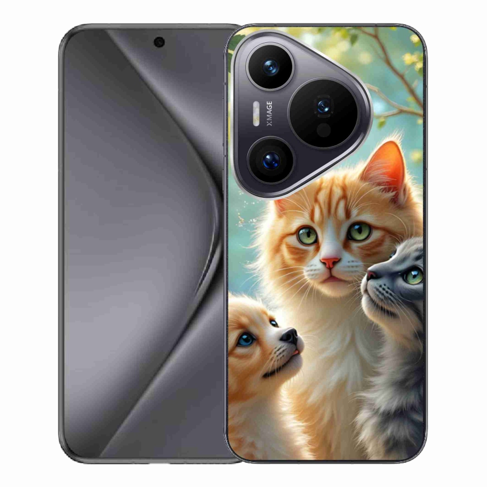 Gelový kryt mmCase na Huawei Pura 70 Pro - zvířecí přátelství 2
