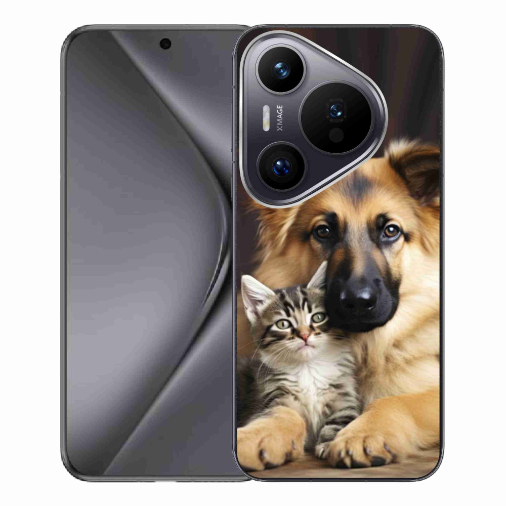 Gelový kryt mmCase na Huawei Pura 70 Pro - zvířecí přátelství