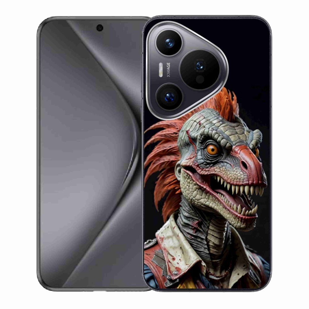 Gelový kryt mmCase na Huawei Pura 70 - punk dinosaurus
