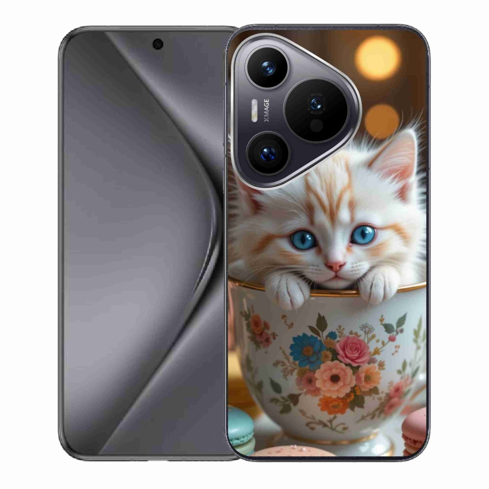 Gelový kryt mmCase na Huawei Pura 70 - roztomilé kotě 6