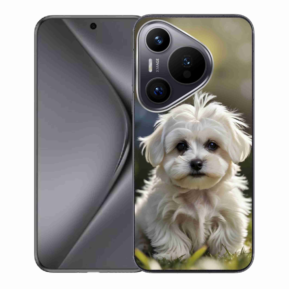 Gelový kryt mmCase na Huawei Pura 70 - roztomilý maltézský psík
