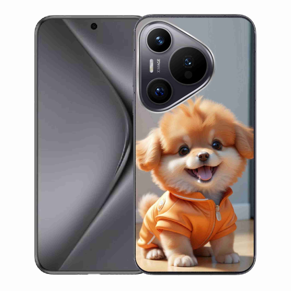 Gelový kryt mmCase na Huawei Pura 70 - roztomilý pomeranian v mikině