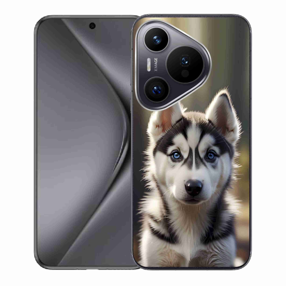 Gelový kryt mmCase na Huawei Pura 70 - roztomilý sibiřský husky