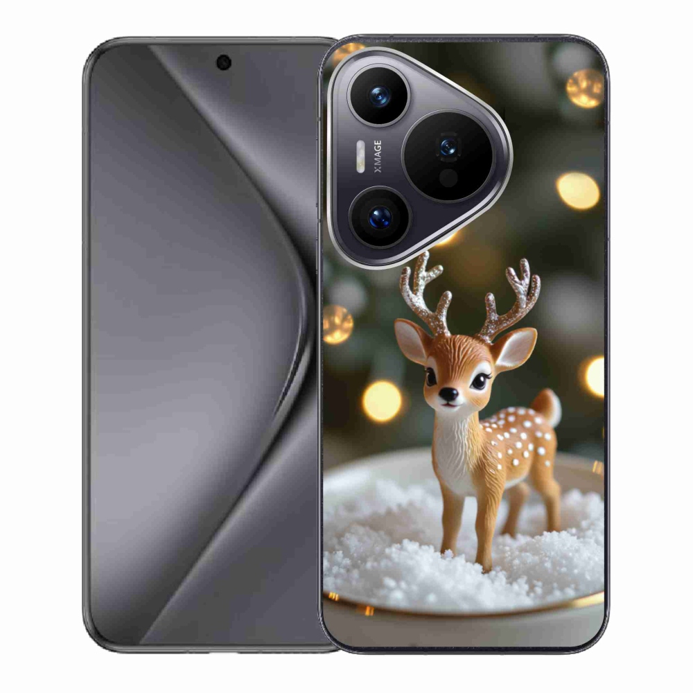 Gelový kryt mmCase na Huawei Pura 70 - roztomilý vánoční jelen