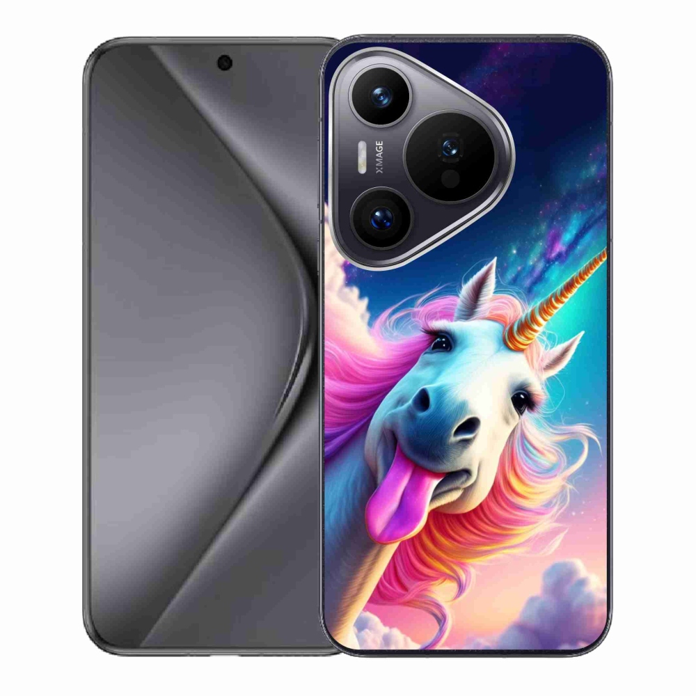 Gelový kryt mmCase na Huawei Pura 70 - šílený jednorožec