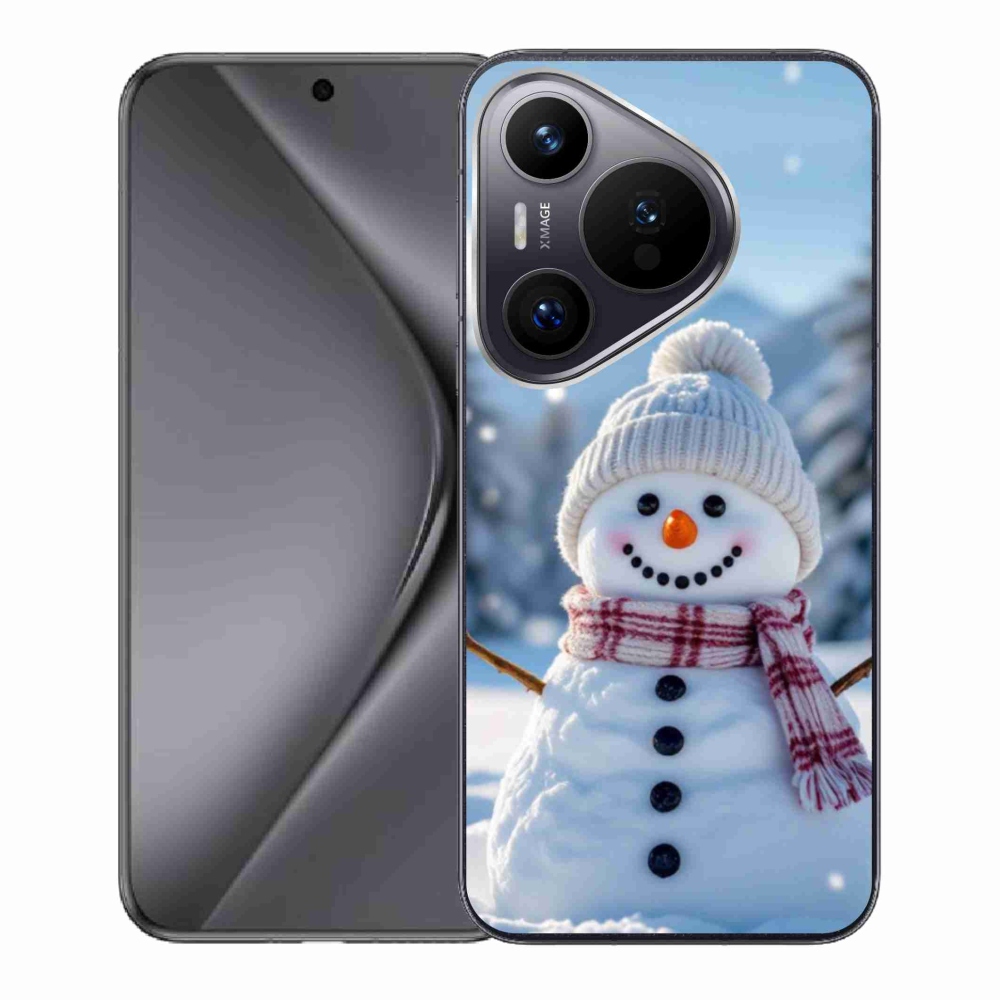 Gelový kryt mmCase na Huawei Pura 70 - sněhulák 3
