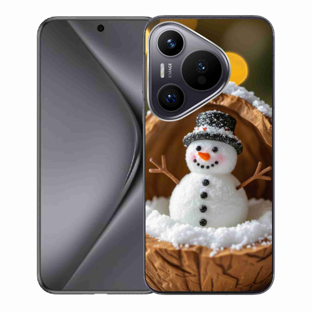 Gelový kryt mmCase na Huawei Pura 70 - sněhulák 4
