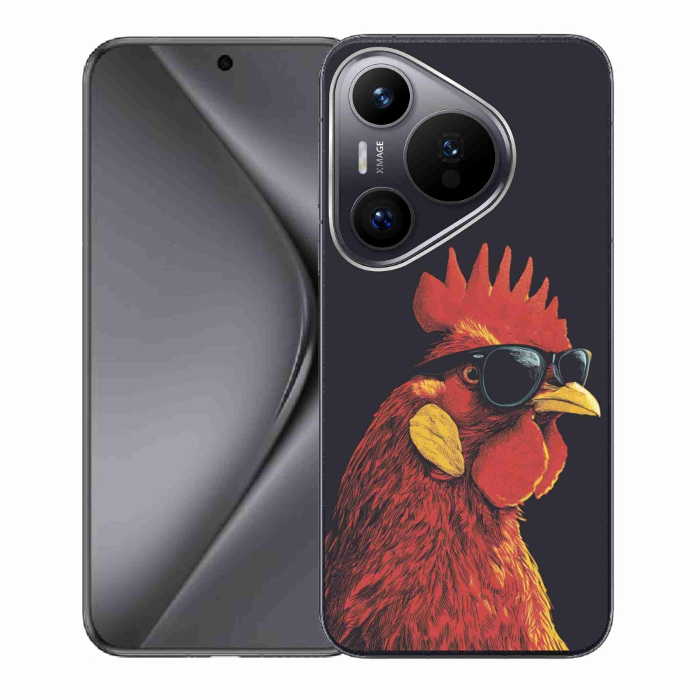 Gelový kryt mmCase na Huawei Pura 70 - stylový kohout