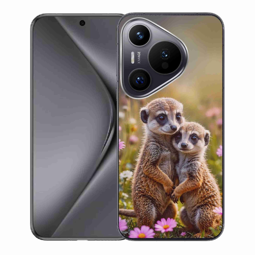 Gelový kryt mmCase na Huawei Pura 70 - surikatí duo