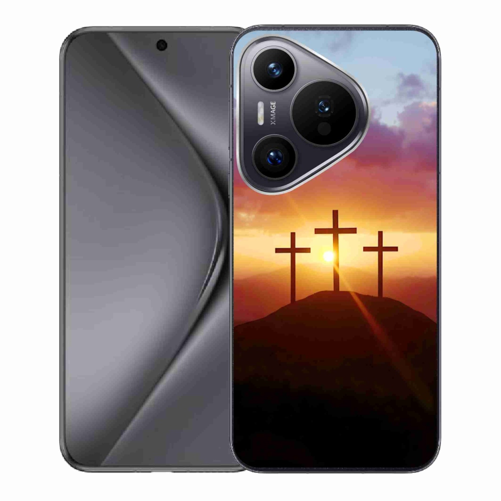 Gelový kryt mmCase na Huawei Pura 70 - tři kříže