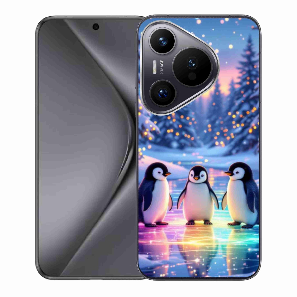 Gelový kryt mmCase na Huawei Pura 70 - tučnáci