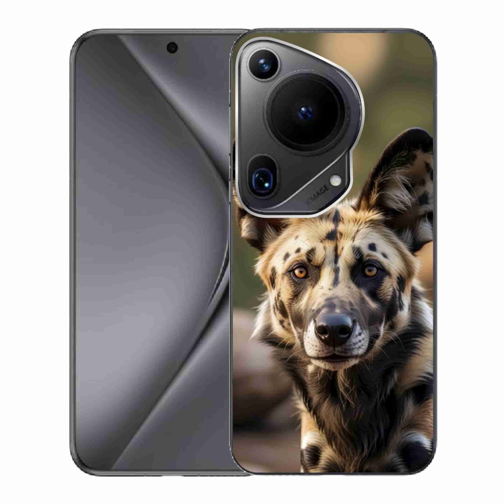 Gelový kryt mmCase na Huawei Pura 70 Ultra - africký divoký pes