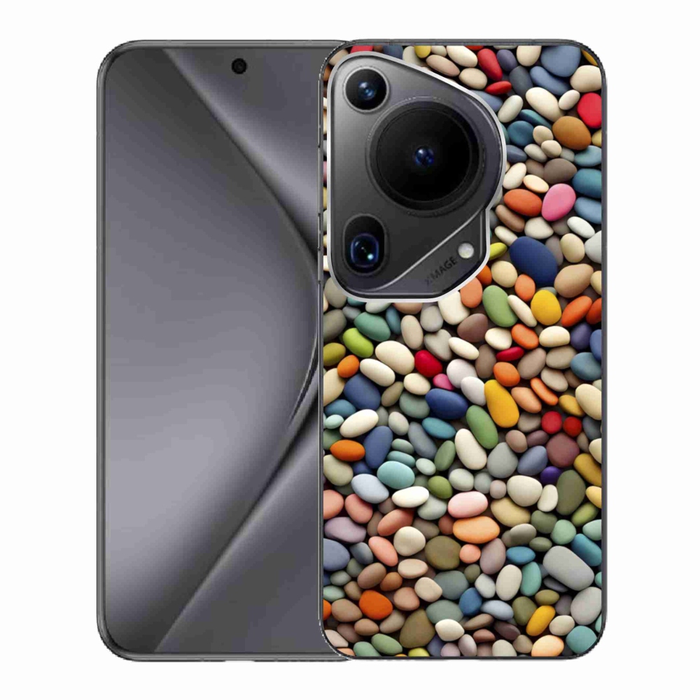 Gelový kryt mmCase na Huawei Pura 70 Ultra - barevné kamínky 2