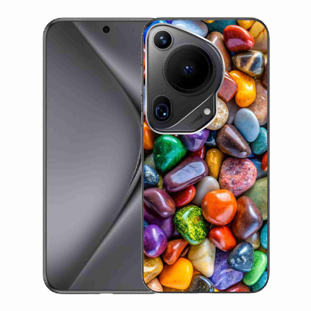 Gelový kryt mmCase na Huawei Pura 70 Ultra - barevné kamínky