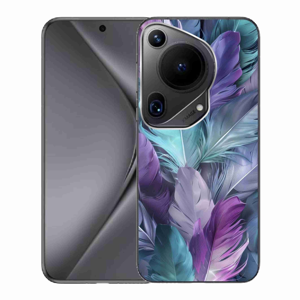 Gelový kryt mmCase na Huawei Pura 70 Ultra - barevné peří 2
