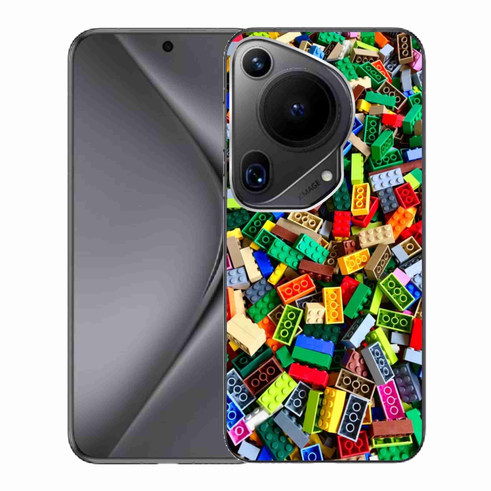 Gelový kryt mmCase na Huawei Pura 70 Ultra - barevné stavební kostky