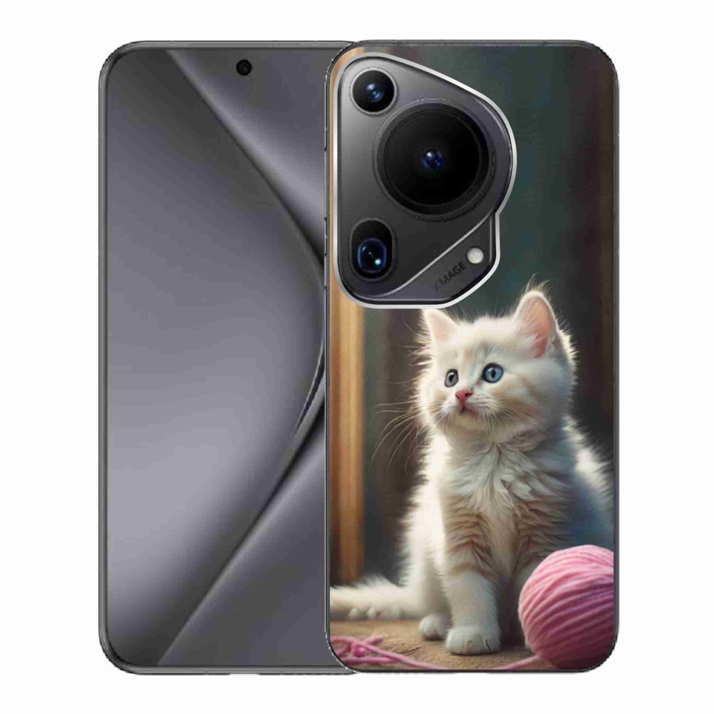 Gelový kryt mmCase na Huawei Pura 70 Ultra - bílé kotě 2