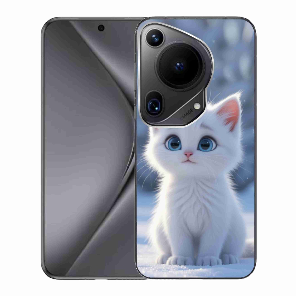 Gelový kryt mmCase na Huawei Pura 70 Ultra - bílé kotě 3