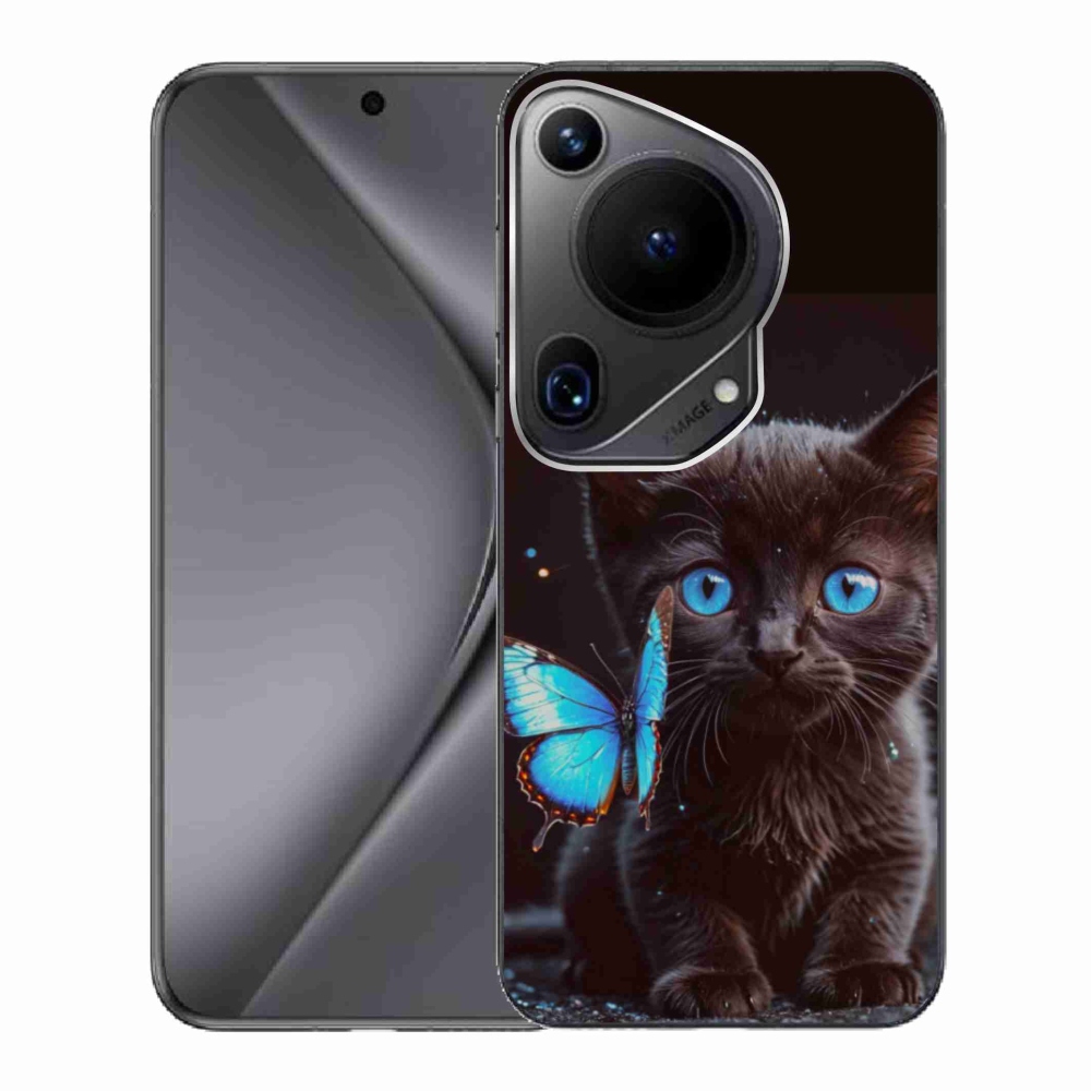 Gelový kryt mmCase na Huawei Pura 70 Ultra - černé kotě 3