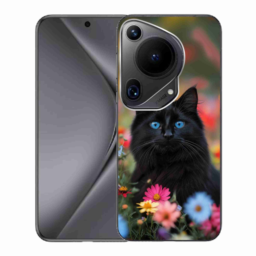 Gelový kryt mmCase na Huawei Pura 70 Ultra - černé kotě 4