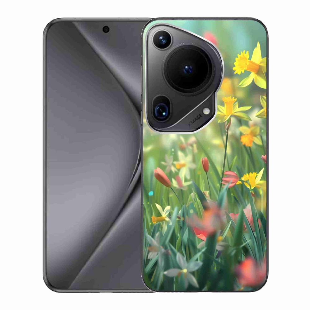 Gelový kryt mmCase na Huawei Pura 70 Ultra - jarní květy