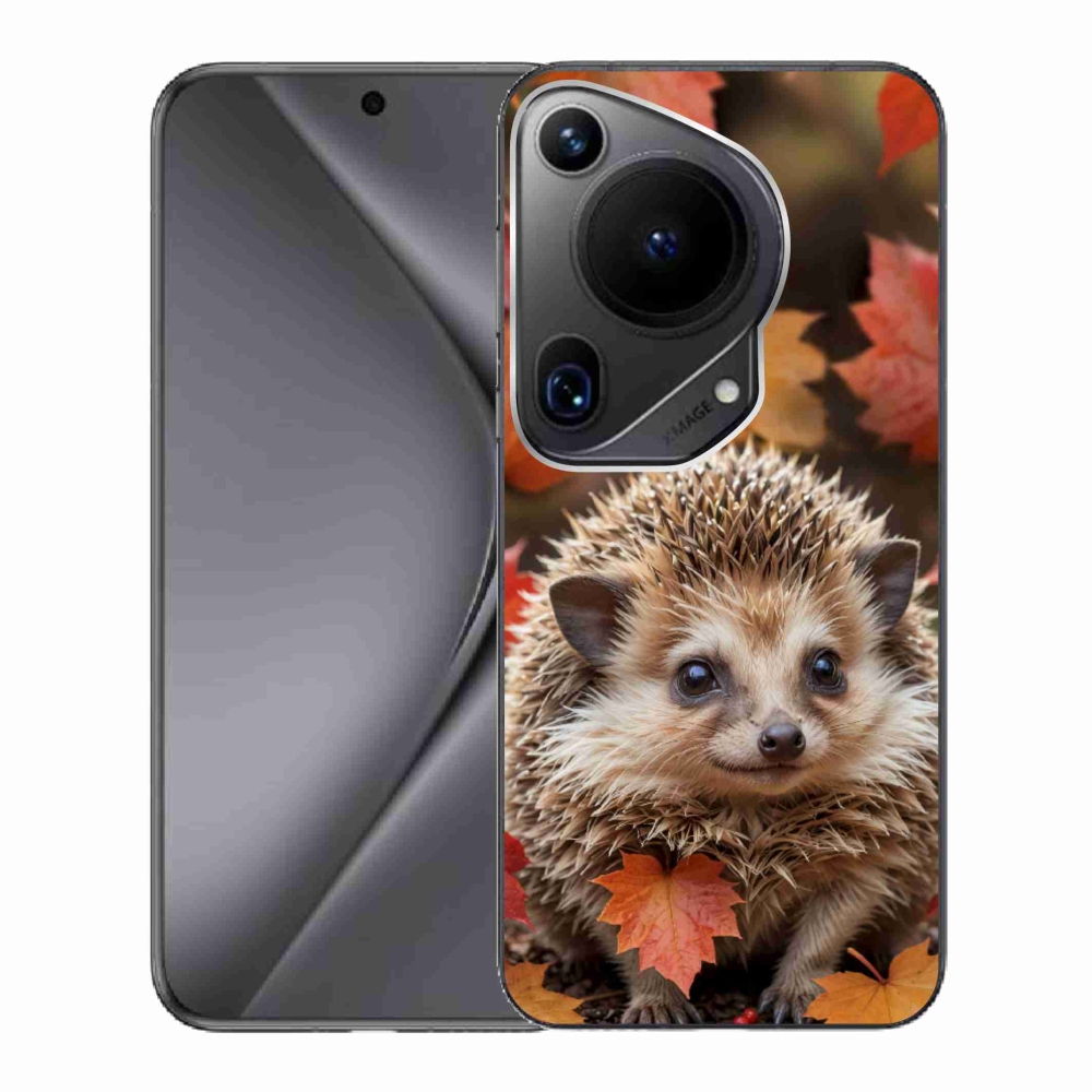 Gelový kryt mmCase na Huawei Pura 70 Ultra - ježek v listí