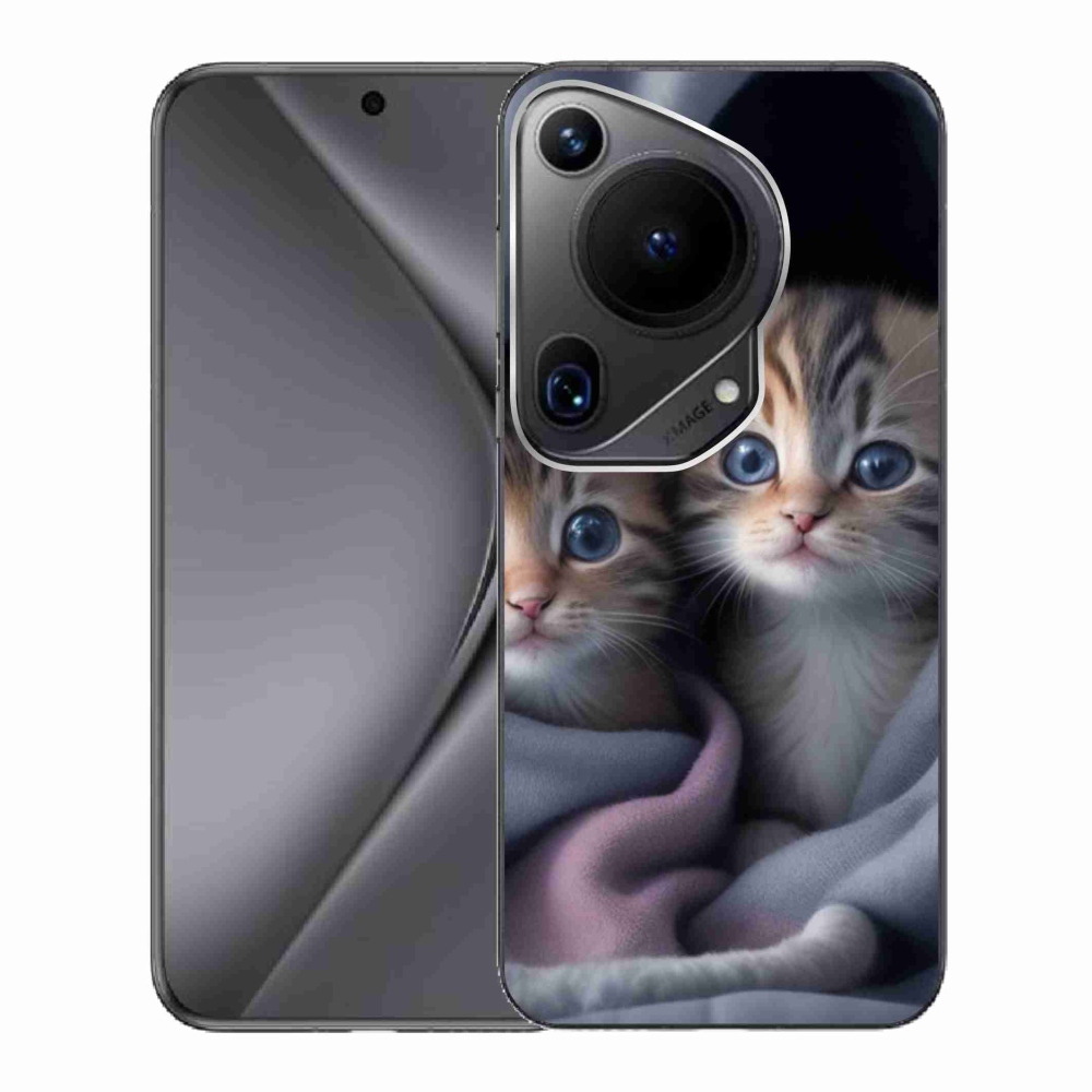 Gelový kryt mmCase na Huawei Pura 70 Ultra - kočičí duo 2