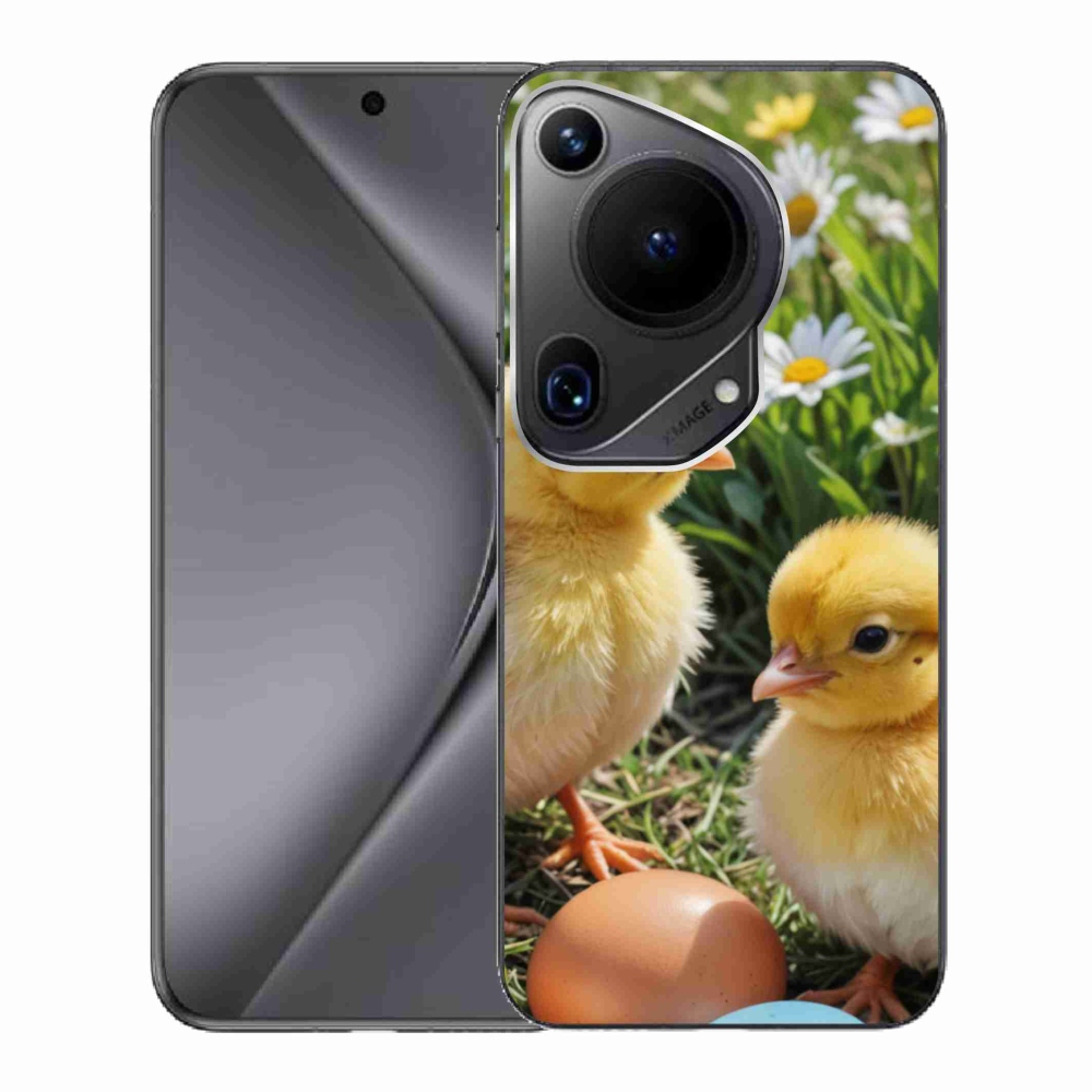 Gelový kryt mmCase na Huawei Pura 70 Ultra - kuřátka