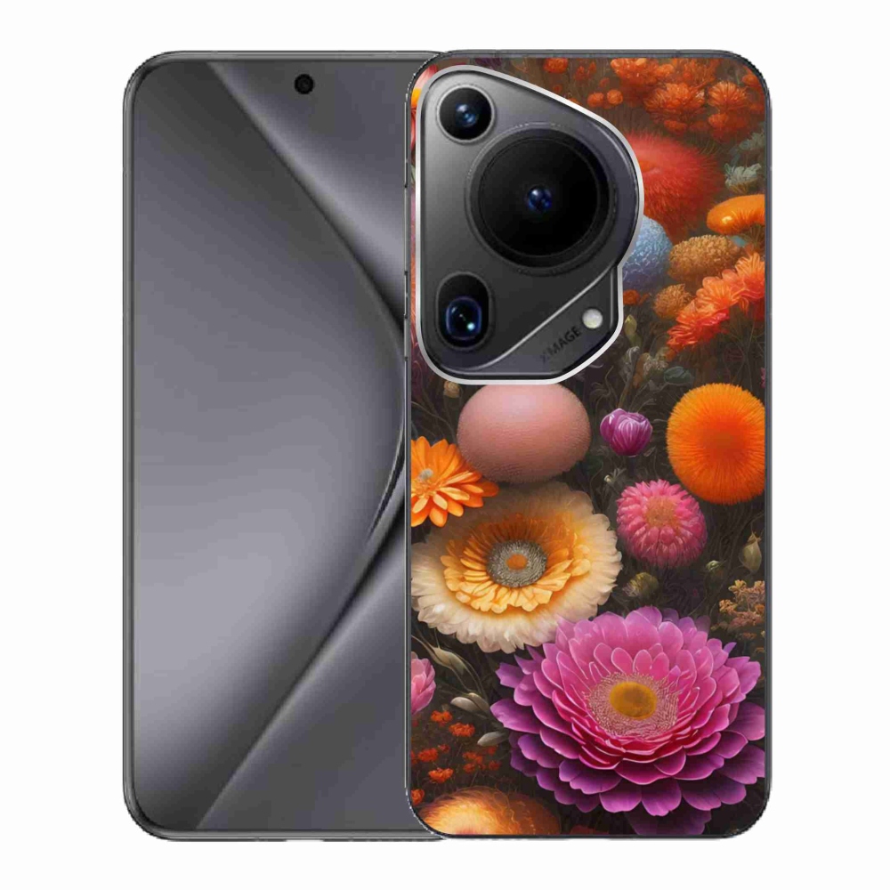 Gelový kryt mmCase na Huawei Pura 70 Ultra - květinová kompozice