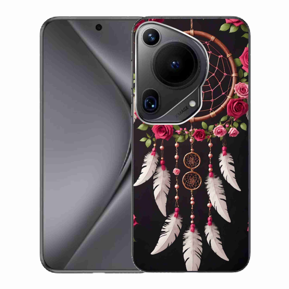 Gelový kryt mmCase na Huawei Pura 70 Ultra - lapač snů s růžemi