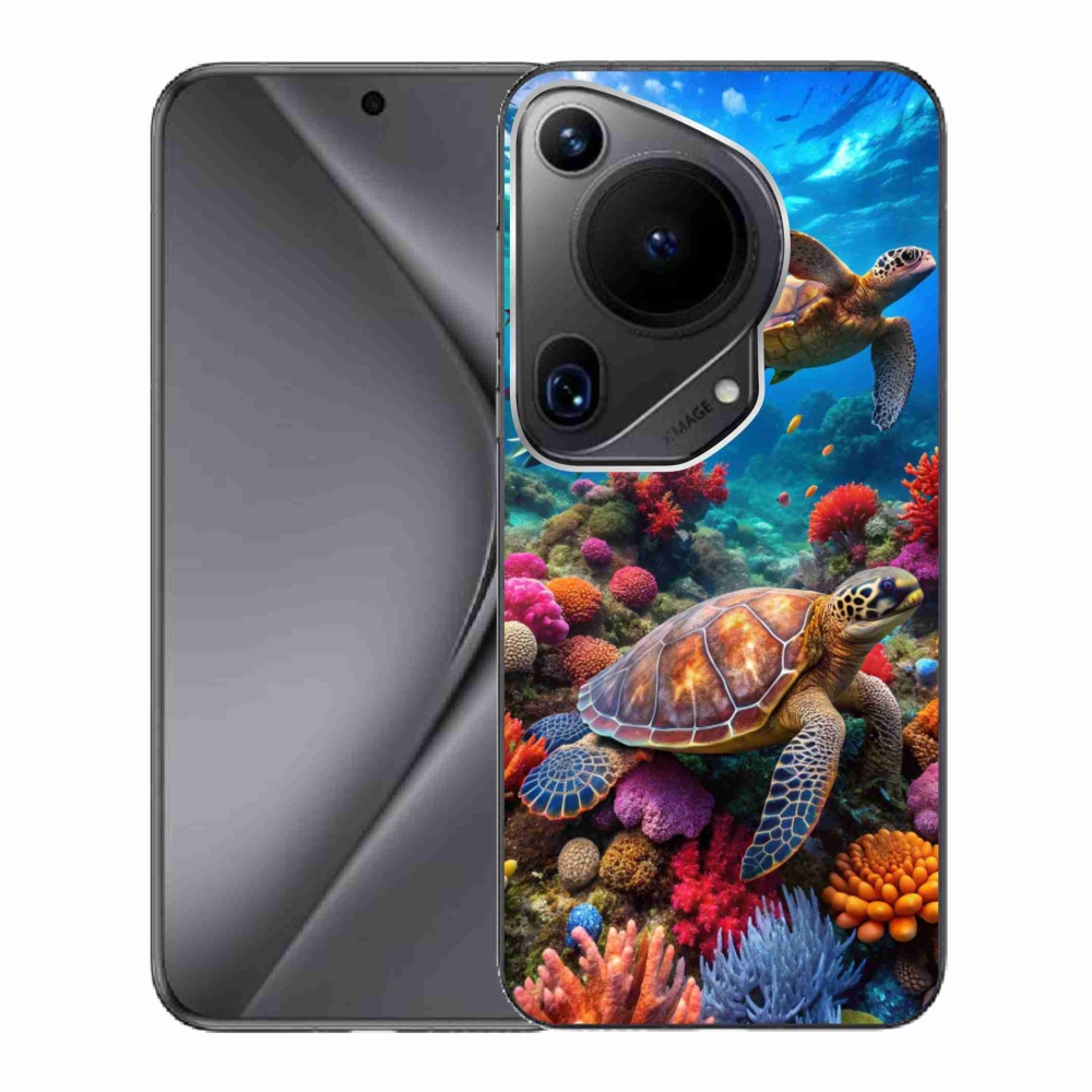 Gelový kryt mmCase na Huawei Pura 70 Ultra - mořský svět 2