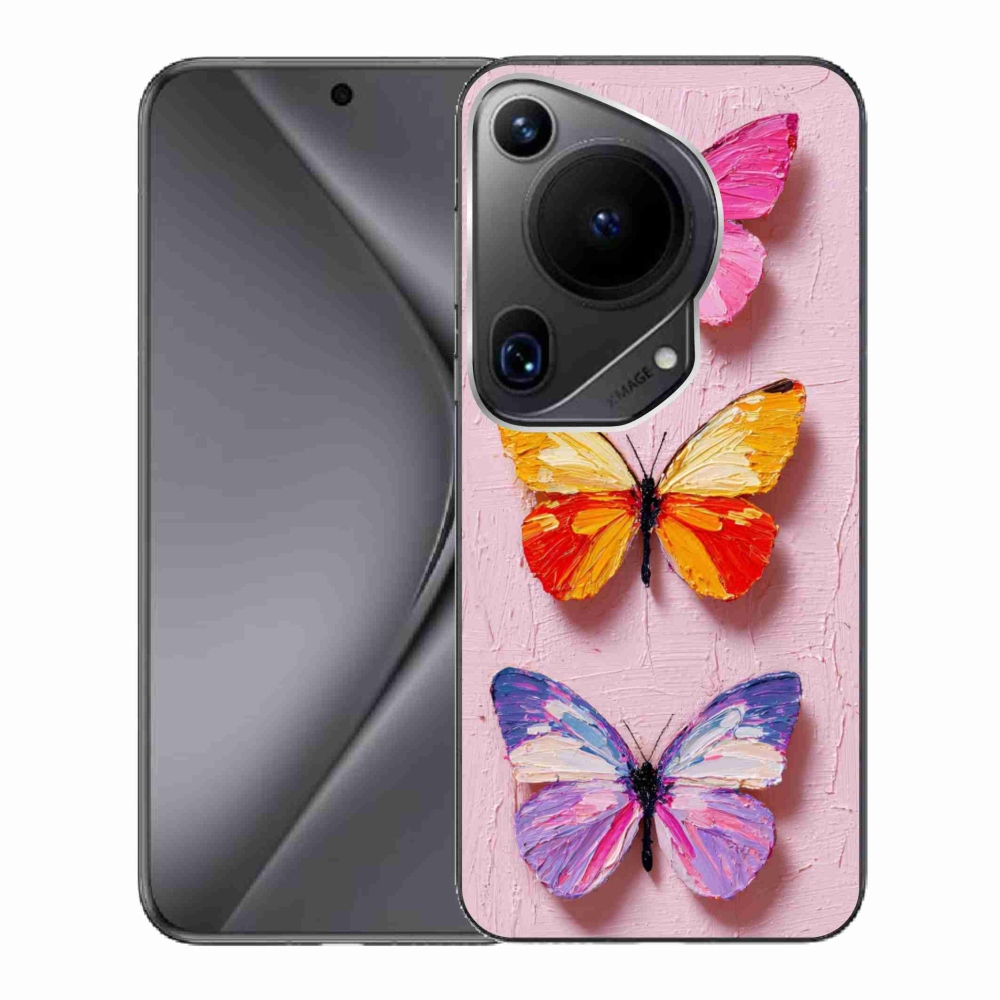 Gelový kryt mmCase na Huawei Pura 70 Ultra - motýlí trojice