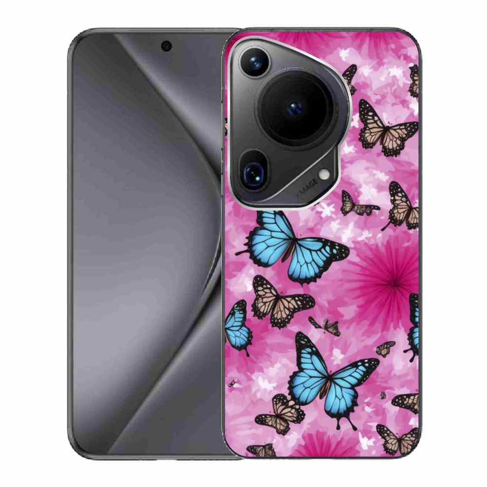 Gelový kryt mmCase na Huawei Pura 70 Ultra - motýlí zahrada