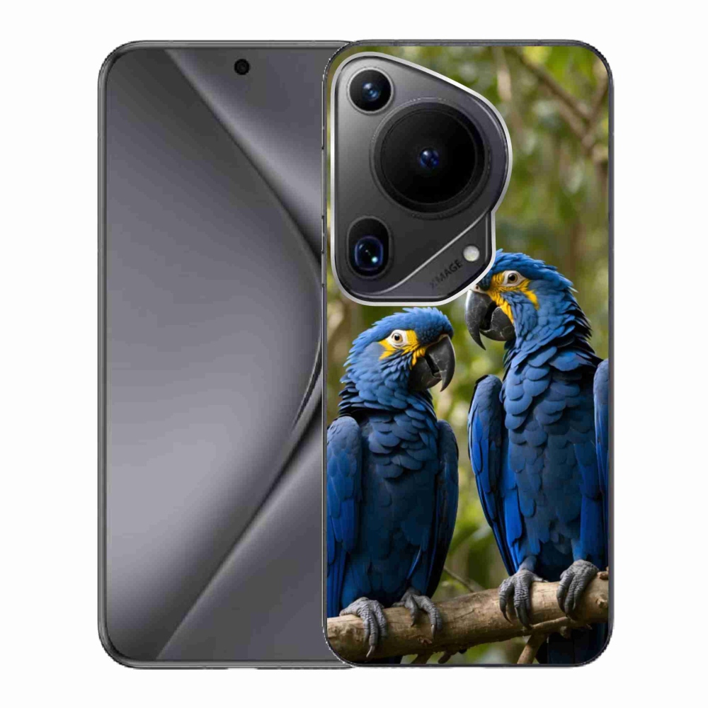 Gelový kryt mmCase na Huawei Pura 70 Ultra - papouščí duo
