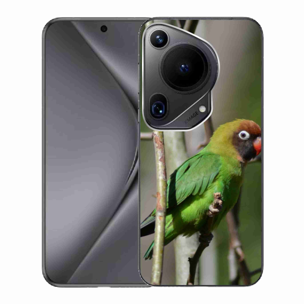 Gelový kryt mmCase na Huawei Pura 70 Ultra - papoušek agapornis