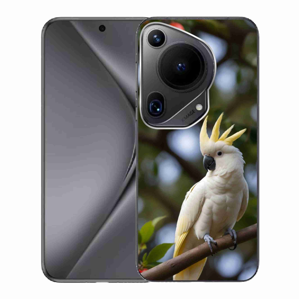 Gelový kryt mmCase na Huawei Pura 70 Ultra - papoušek kakadu 3