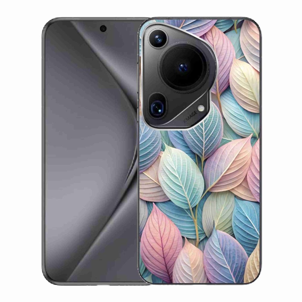Gelový kryt mmCase na Huawei Pura 70 Ultra - pastelové listy