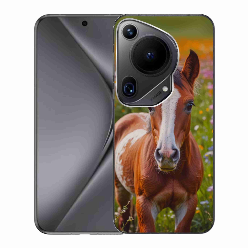 Gelový kryt mmCase na Huawei Pura 70 Ultra - roztomilé hříbě