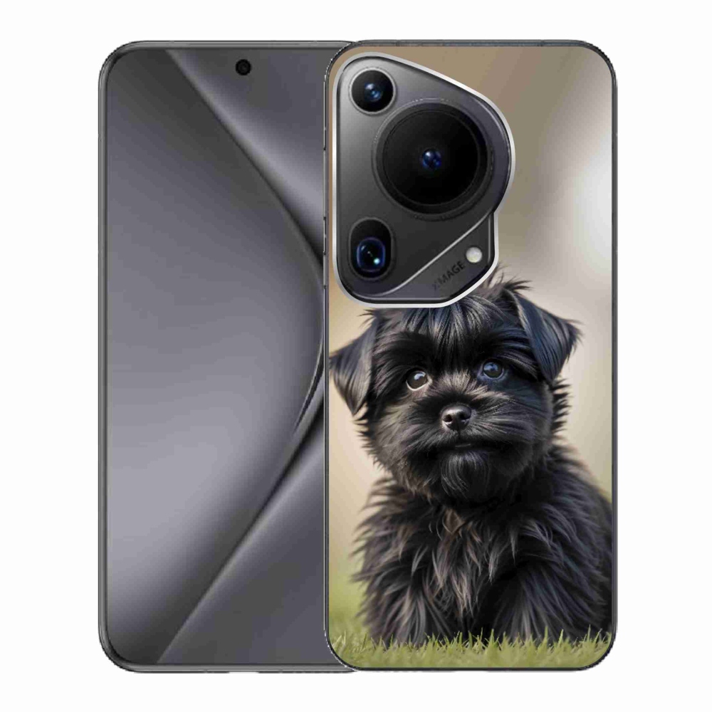 Gelový kryt mmCase na Huawei Pura 70 Ultra - roztomilý černý pejsek