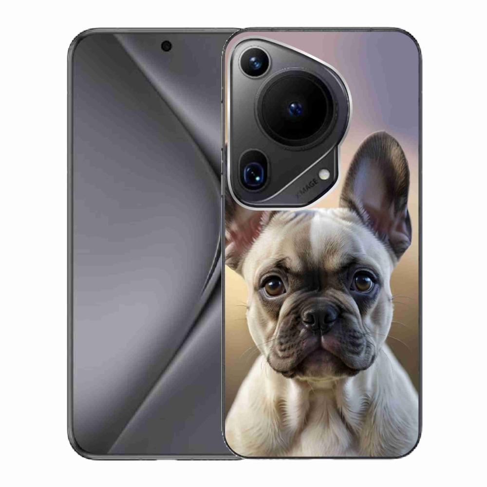 Gelový kryt mmCase na Huawei Pura 70 Ultra - roztomilý francouzský buldoček