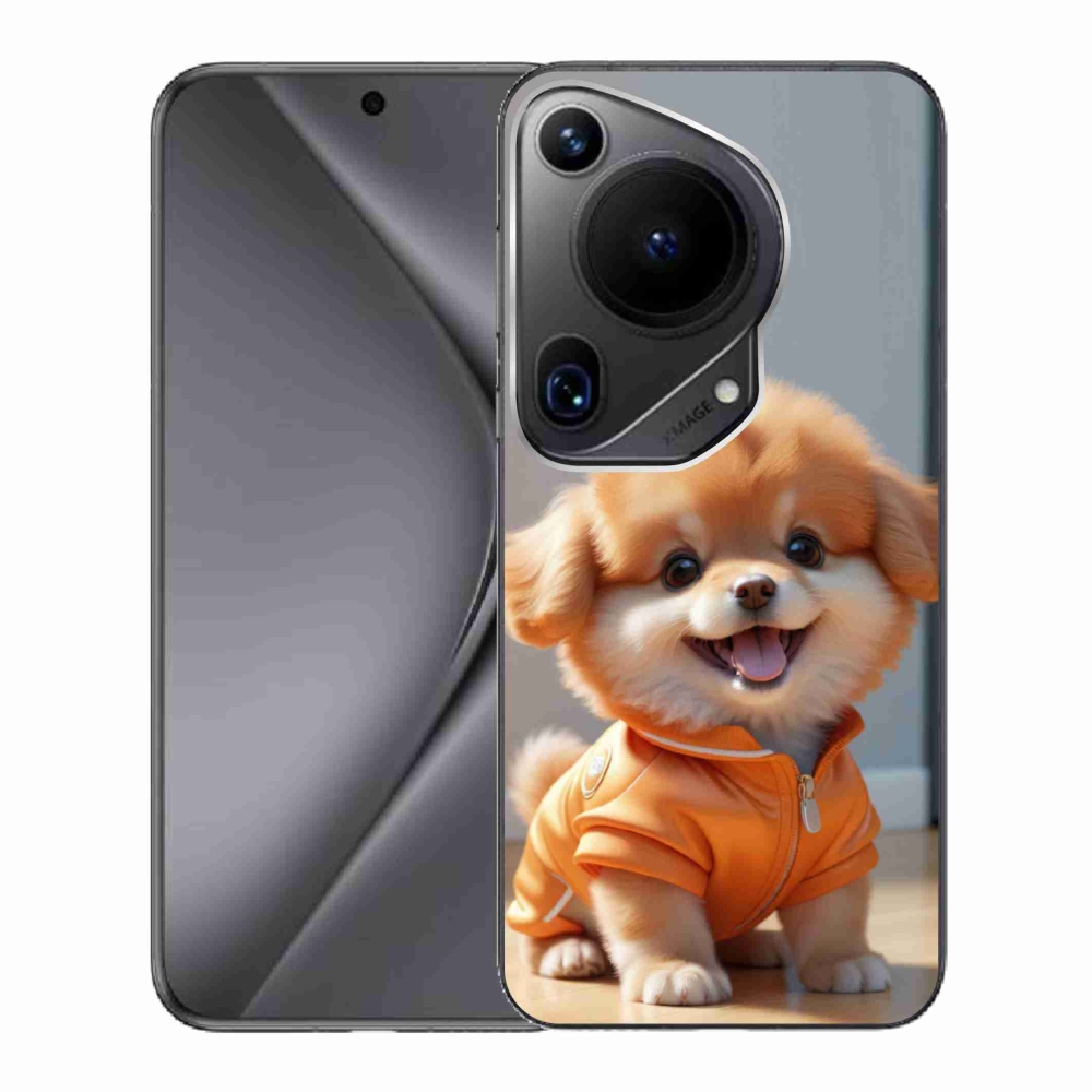 Gelový kryt mmCase na Huawei Pura 70 Ultra - roztomilý pomeranian v mikině