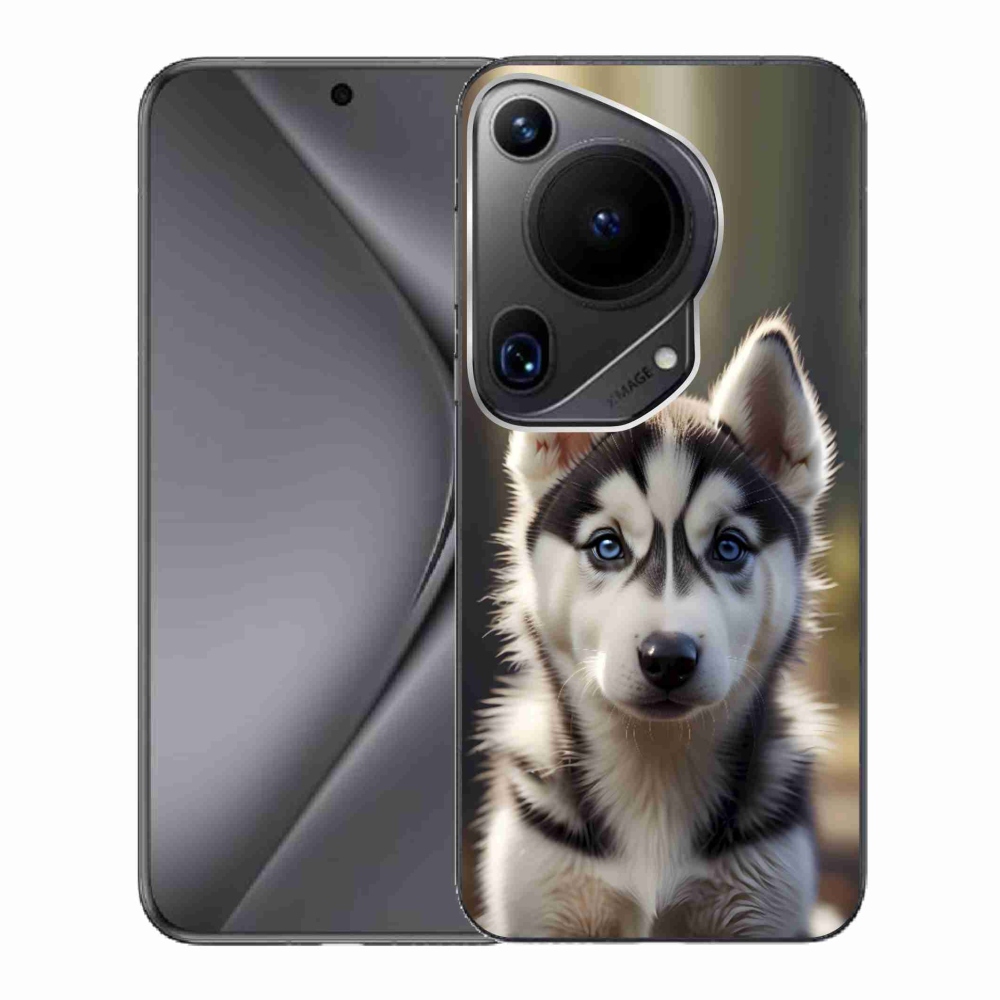 Gelový kryt mmCase na Huawei Pura 70 Ultra - roztomilý sibiřský husky