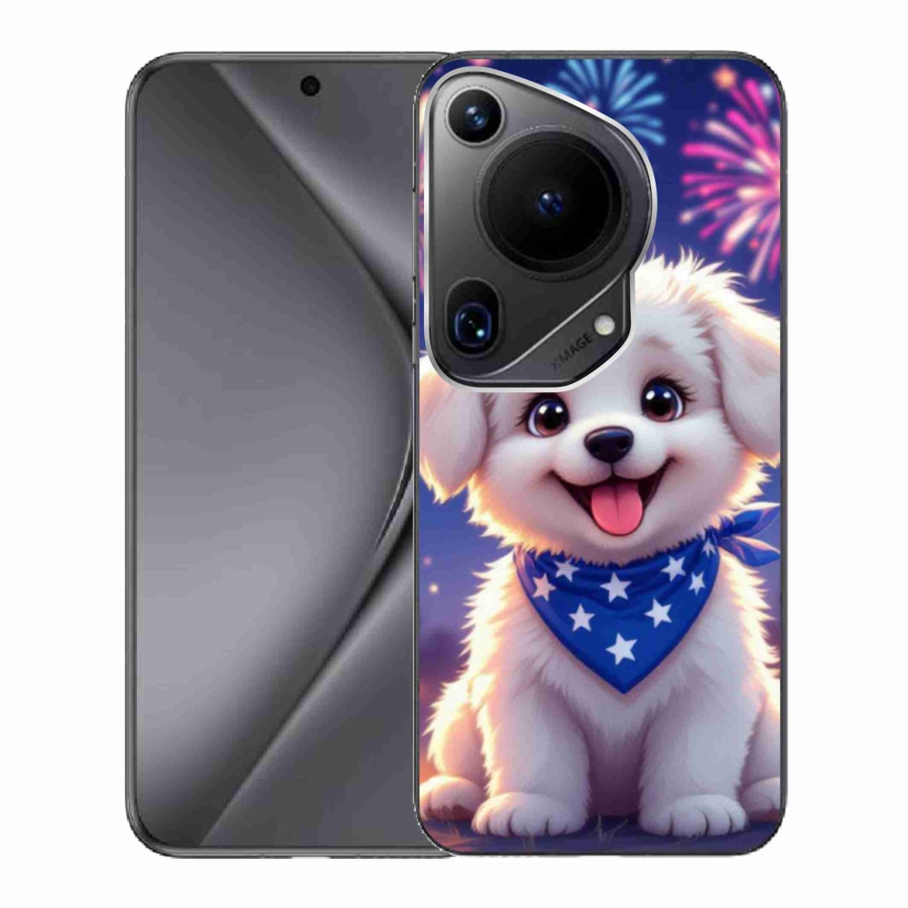 Gelový kryt mmCase na Huawei Pura 70 Ultra - slavnostní štěně