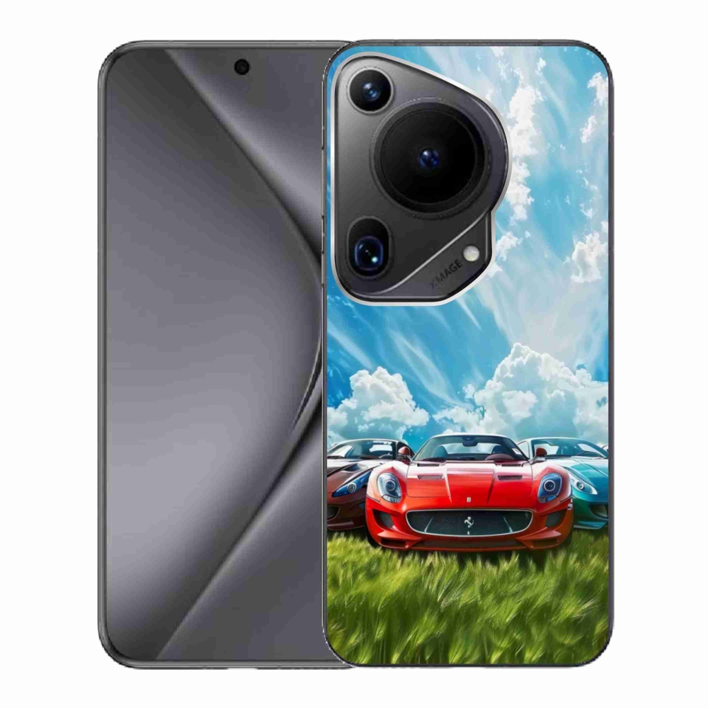 Gelový kryt mmCase na Huawei Pura 70 Ultra - sportovní vozy