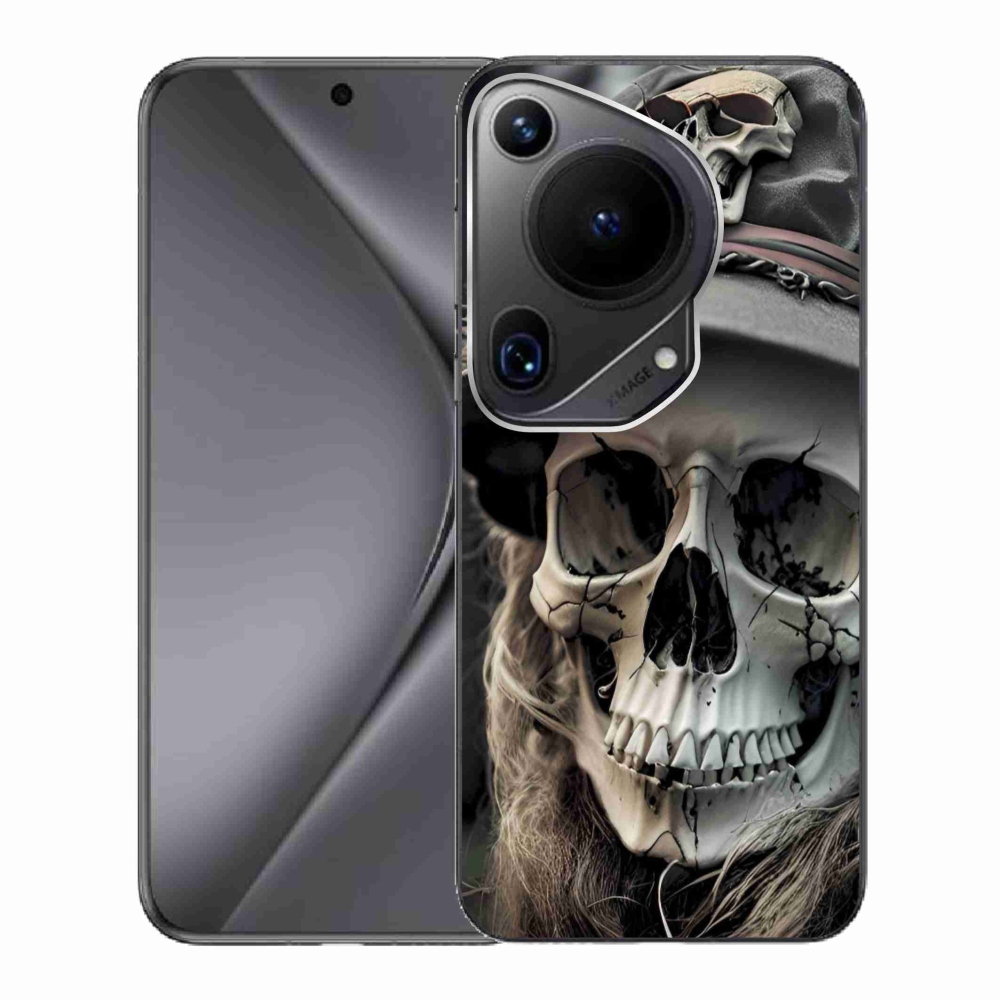 Gelový kryt mmCase na Huawei Pura 70 Ultra - temná lebka